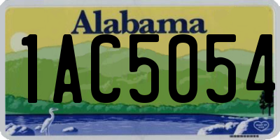 AL license plate 1AC5054