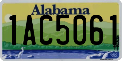 AL license plate 1AC5061