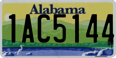 AL license plate 1AC5144