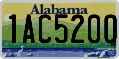 AL license plate 1AC5200