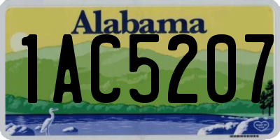 AL license plate 1AC5207