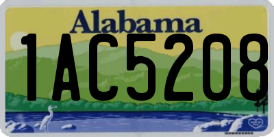 AL license plate 1AC5208