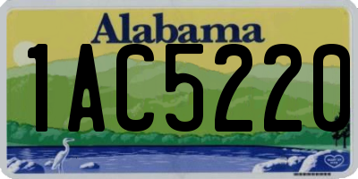 AL license plate 1AC5220