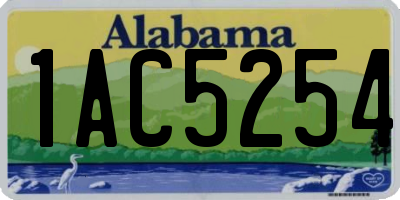 AL license plate 1AC5254