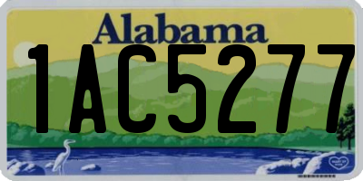 AL license plate 1AC5277