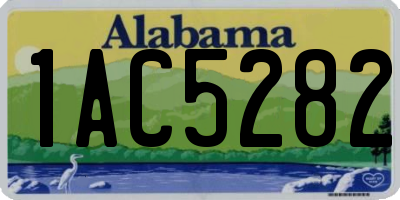 AL license plate 1AC5282