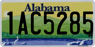AL license plate 1AC5285
