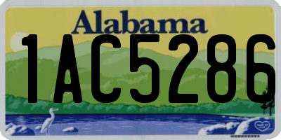 AL license plate 1AC5286