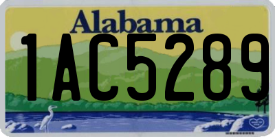 AL license plate 1AC5289