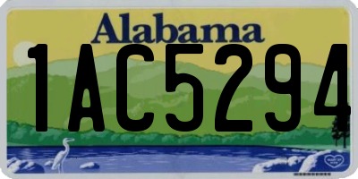AL license plate 1AC5294