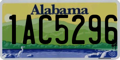 AL license plate 1AC5296