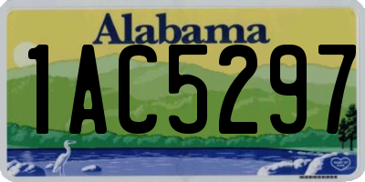 AL license plate 1AC5297