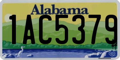AL license plate 1AC5379