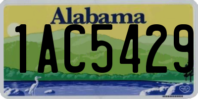 AL license plate 1AC5429