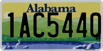 AL license plate 1AC5440