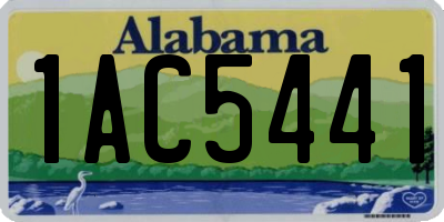 AL license plate 1AC5441