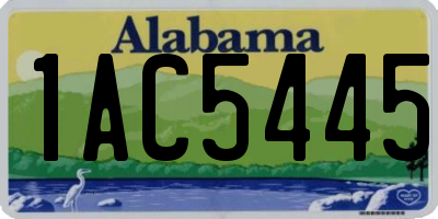 AL license plate 1AC5445