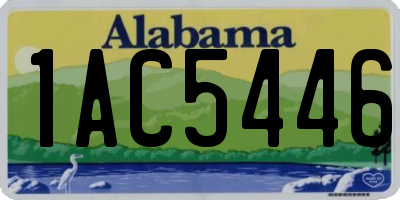 AL license plate 1AC5446