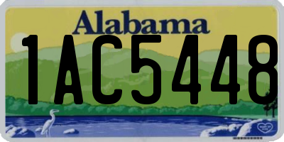 AL license plate 1AC5448