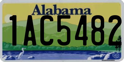 AL license plate 1AC5482