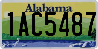 AL license plate 1AC5487