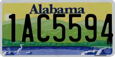 AL license plate 1AC5594