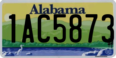 AL license plate 1AC5873