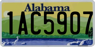 AL license plate 1AC5907