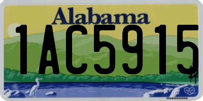 AL license plate 1AC5915