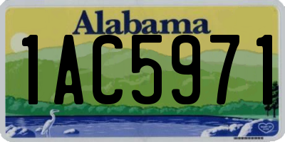 AL license plate 1AC5971