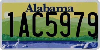 AL license plate 1AC5979