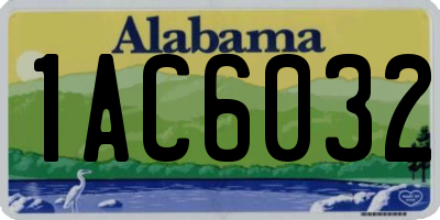 AL license plate 1AC6032