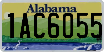 AL license plate 1AC6055