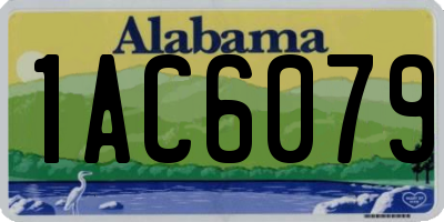 AL license plate 1AC6079