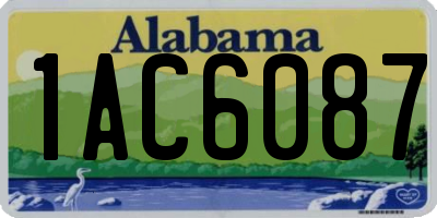 AL license plate 1AC6087