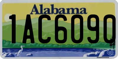 AL license plate 1AC6090