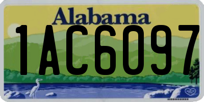 AL license plate 1AC6097