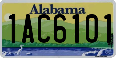 AL license plate 1AC6101