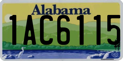 AL license plate 1AC6115