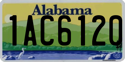 AL license plate 1AC6120