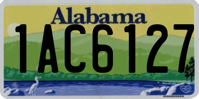 AL license plate 1AC6127