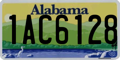 AL license plate 1AC6128