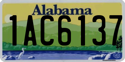 AL license plate 1AC6137