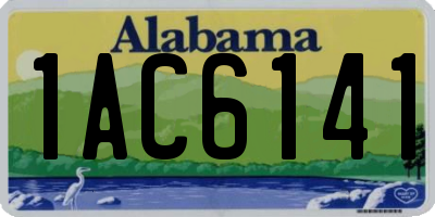 AL license plate 1AC6141