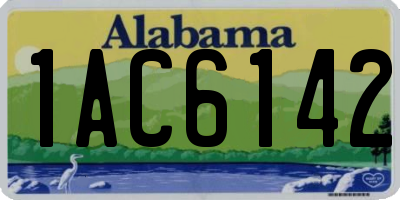 AL license plate 1AC6142