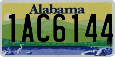 AL license plate 1AC6144
