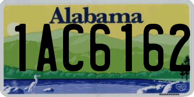 AL license plate 1AC6162