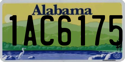AL license plate 1AC6175