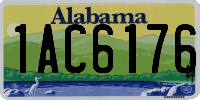 AL license plate 1AC6176
