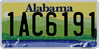 AL license plate 1AC6191